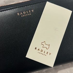 Easley London Arlington Street black continental wallet NEW